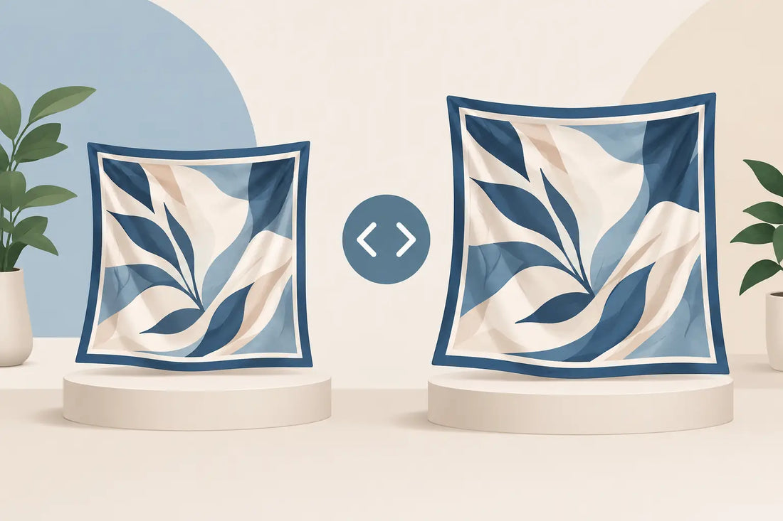 Tuchformat 70x70 oder 90x90: Was passt besser?