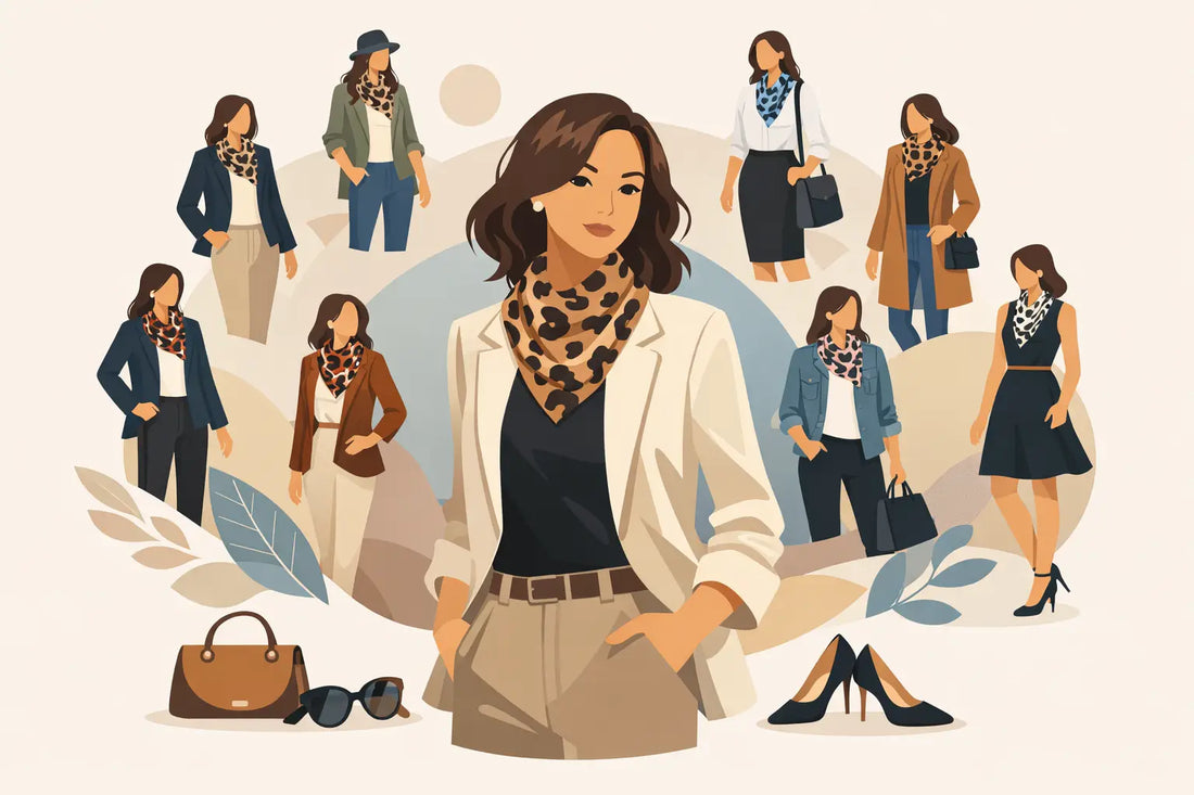 8 Outfits mit Mustertuch für einen starken Look
