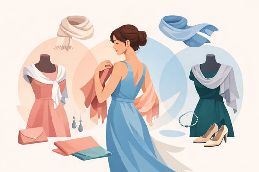 Welches Tuch passt zu welchem Kleid?