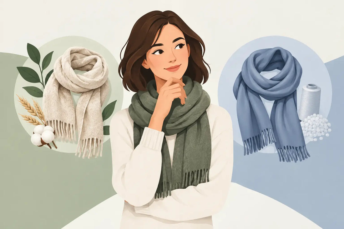 Schal aus Naturfaser oder Polyester: Was passt?