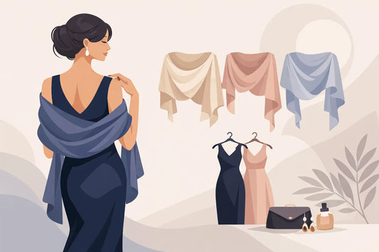 Ein Tuch für Ihr Abendkleid richtig wählen