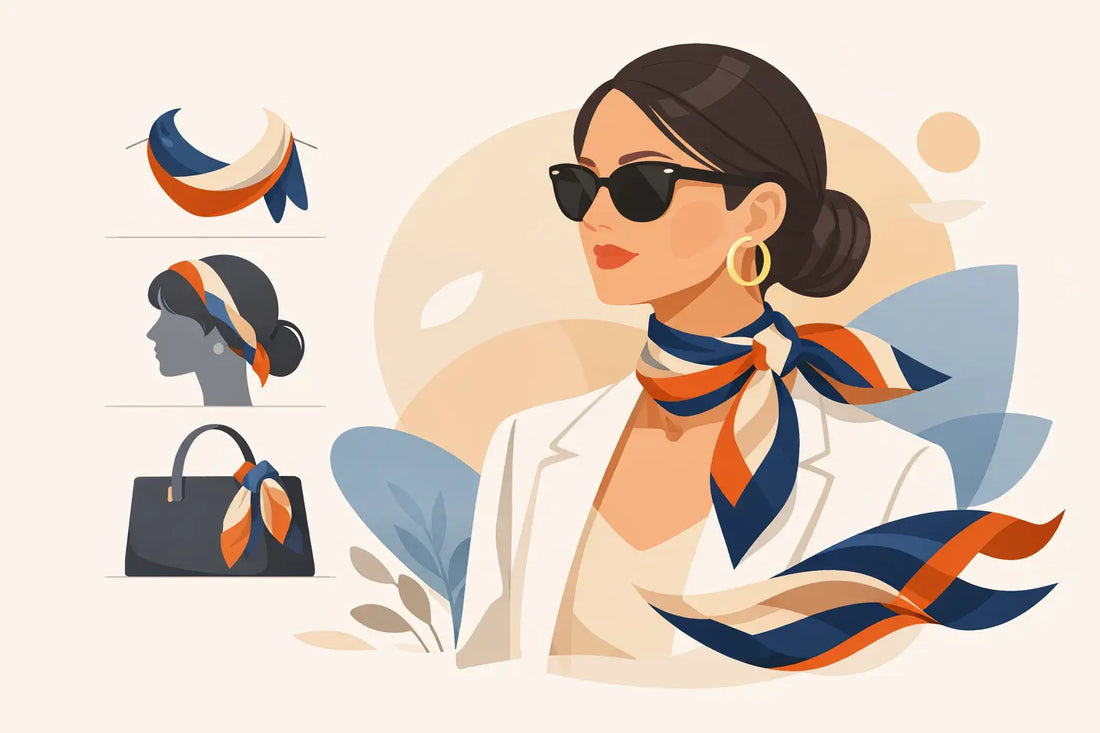 Wie trägt man ein Foulard stilvoll?