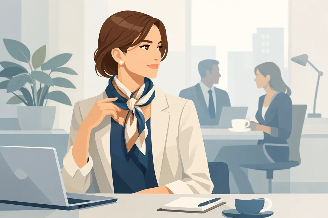 Foulard im Büro stylen - elegant und modern