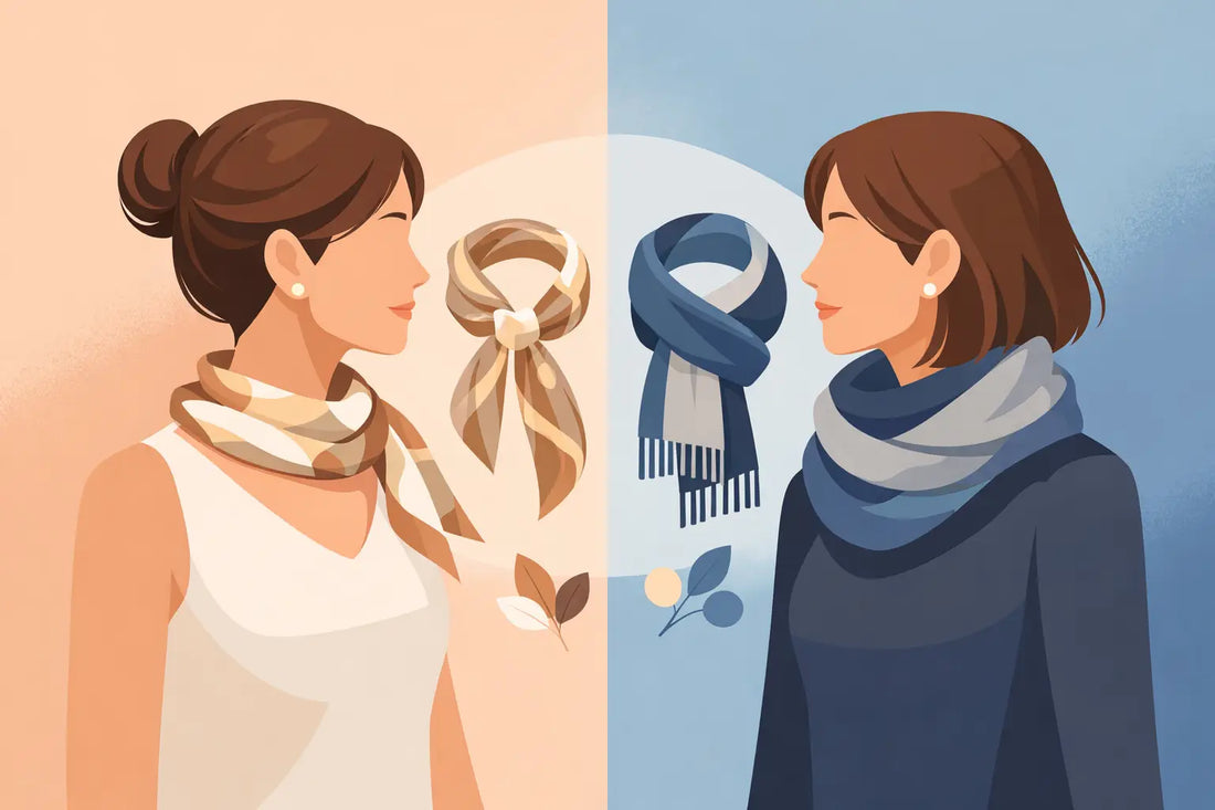Foulard oder Schal Damen - was passt besser?