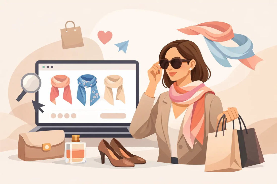 Seidenschals Damen online stilvoll kaufen