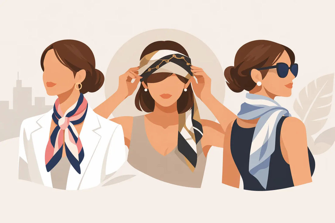 Wie trägt man ein Foulard elegant?