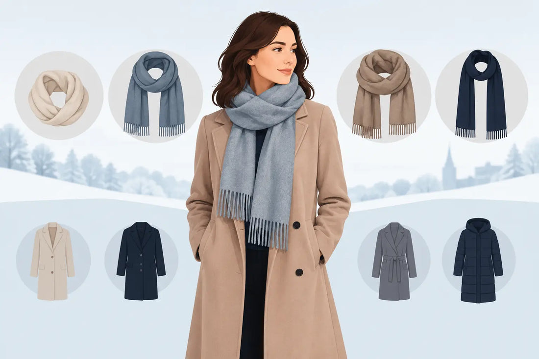 Welche Tuchgröße passt zum Mantel im Winter?
