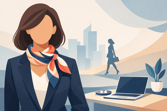Kunstvolles Foulard für den Businesslook