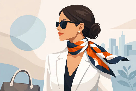 Seidentuch als Statement-Accessoire einsetzen