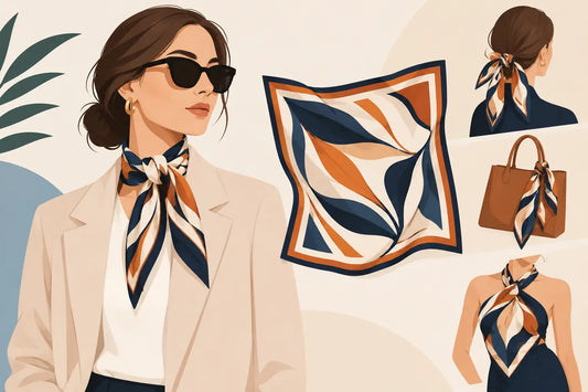Foulard Motive für Looks mit Handschrift