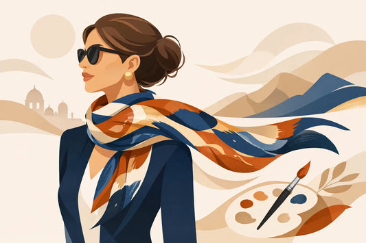 Luxus-Schal für Damen mit künstlerischer Note